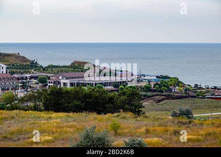 Beach scene, Sea of Azov, Crimea, Ukraine Stock Photo - Alamy