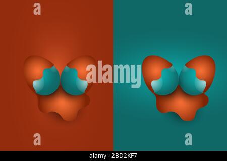 Happy Easter with egg candy dipped in chocolate. Stock Vector
