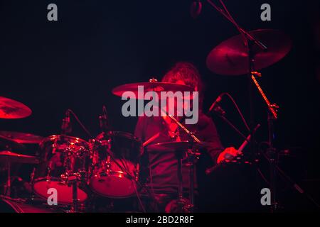 Rocker Aylin Aslim and her band in concert at the Middle East Technical University 28th Spring festival Stock Photo