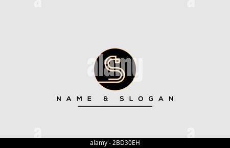 Abstract Letter S Alphabet Logo Design Stock Vector