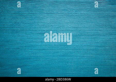 Detail of blue bathroom carpet fabric texture. Stock Photo