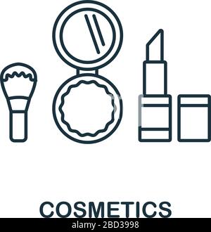 Cosmetics icon from makeup and beauty collection. Simple line element Cosmetics symbol for templates, web design and infographics Stock Vector