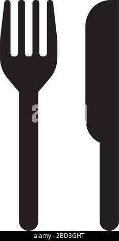 Knife and fork , restaurant,dinner icon / public information symbol Stock Vector