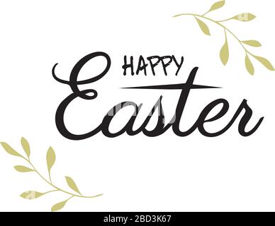 vector illustration of Happy Easter background. Stock Vector