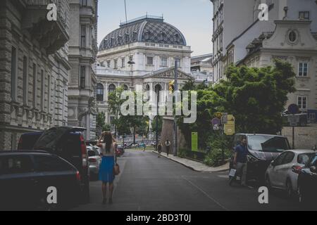 The historic centre of Vienna is rich in beautiful architecture Stock Photo