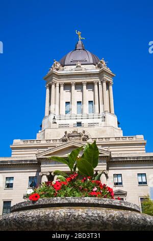 Legislative Building, Winnipeg, Manitoba, Canada Stock Photo