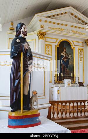 Chapel,Fortress of Louisbourg National Historic Site, Cape Breton Island, Nova Scotia, Canada Stock Photo