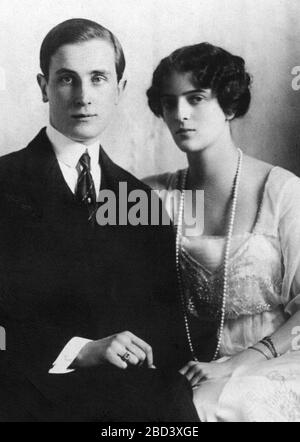 Prince Felix Yusupov and his wife Princess Irina of Russia, circa 1915 Stock Photo