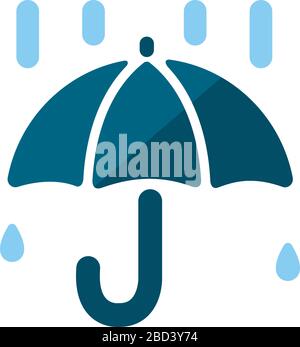 Weather icon / color version ( rain , rainy day Stock Vector Image ...