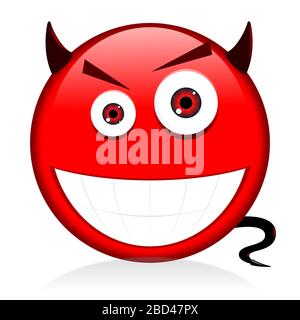 Emoji, emoticon - devil Stock Photo