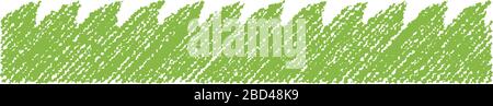 Grass illustration (handwriting style / Colored pencil stroke) Stock Vector