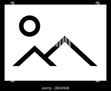 thin line sharp vector icon / image, picture, photo Stock Vector