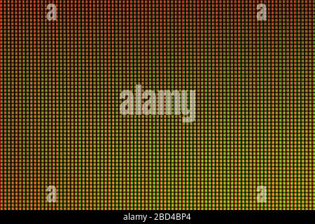 LED lights from LED computer monitor screen display panel for graphic ...