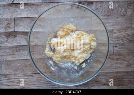 Scrambled Eggs Stock Photo