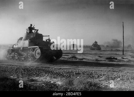 Italian armoured division Ariete on the attack ca. June 10, 1942 Stock ...