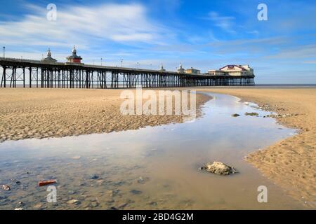 Blackpool's North Pier captured from the Promenade. Stock Photo