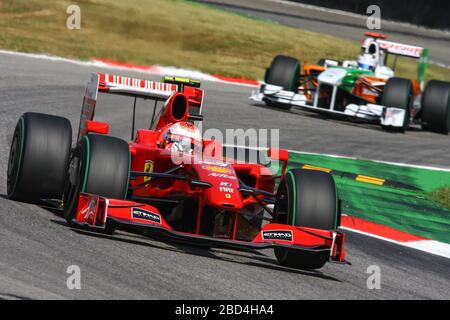 Kimi Raikkonen, Ferrari F60, Italian GP 2009, Monza Stock Photo