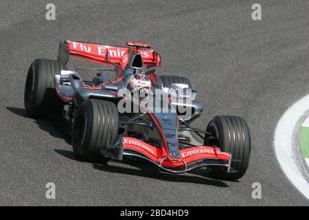 Kimi Raikkonen, McLaren Mercedes MP4-21, San Marino GP 2006, Imola Stock Photo