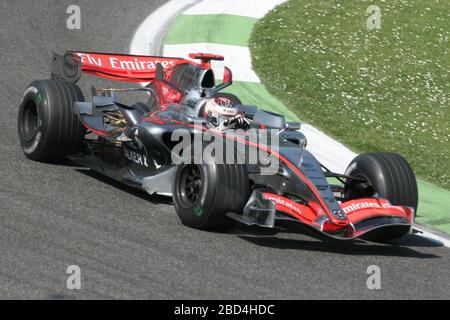 Kimi Raikkonen, McLaren Mercedes MP4-21, San Marino GP 2006, Imola Stock Photo