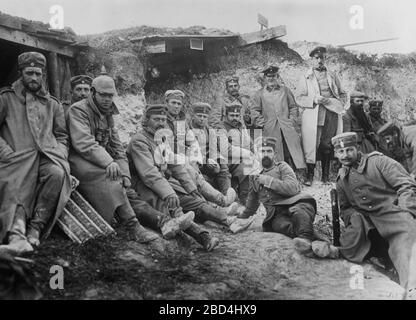 German soldiers at Berry-Au-Bac, France during World War I ca. September 1914 Stock Photo