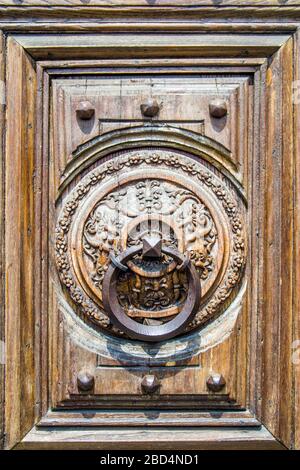 beautiful historic building knocker important for history, art and architecture Stock Photo