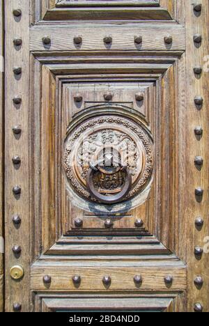 beautiful historic building knocker important for history, art and architecture Stock Photo