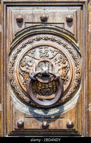 beautiful historic building knocker important for history, art and architecture Stock Photo