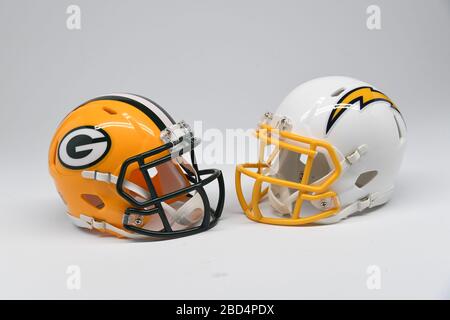 A Los Angeles Rams helmet, Tuesday, March 22, 2022. (Kirby Lee via AP Stock  Photo - Alamy