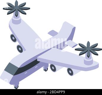 Air plane taxi icon, isometric style Stock Vector