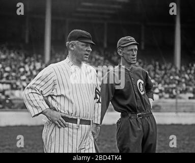 John McGraw, New York Giants & Johnny Evers, Chicago Cubs at the Polo  Grounds, New York 1912 Stock Photo - Alamy