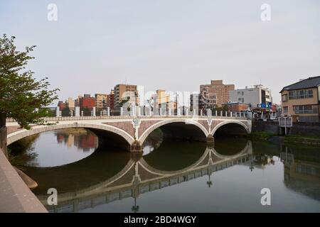 Asanogawa Bridge, Higashi Chaya District, Kanazawa Stock Photo