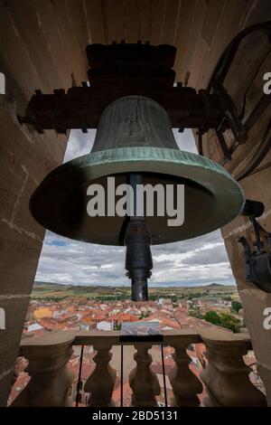 Bell, Belltower, Santo Domingo de la Calzada Cathedral, La Rioja, Spain, Europe Stock Photo