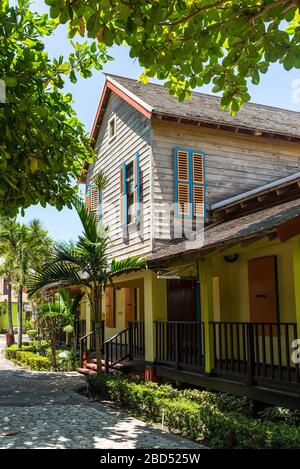 Ocho Rios, Jamaica - April 22, 2019: Architecture in Ocho Rios, Jamaica. Today the city is one of Jamaica's most top tourist destinations. Stock Photo