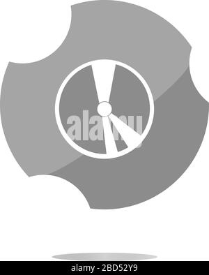 cd disk web icon button . Trendy flat style sign isolated on white background Stock Photo