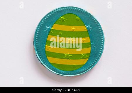 Wilko Belgian milk chocolate coins made from Belgian milk chocolate  isolated on white background - ideal for Easter, Easter egg Stock Photo