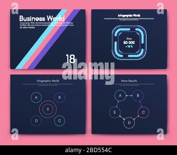 Big set of infographics elements. EPS10. Infographic for brochure, web banner Stock Vector