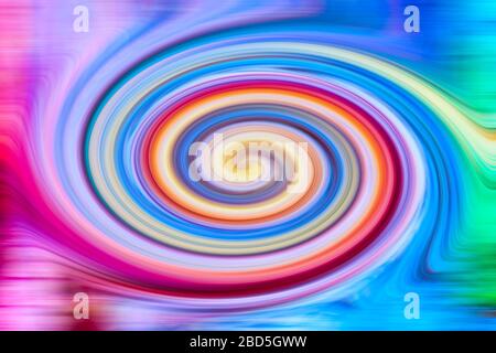 Abstract twisted twirl multicolour square texture background Stock Photo