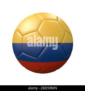 Colombia national football team flag waving animation with a red ball in  the middle. Motion. Yellow, blue, and red realistic flag, seamless loop.  For Stock Photo - Alamy