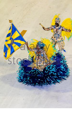 Mestre Sala and Porta Bandeira Carnival Rio de Janeiro Brazil Stock ...