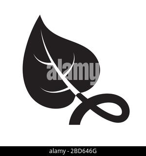 logo sheet is a black silhouette on a white isolated background. Vector image Stock Vector