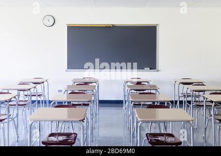 Empty classroom Stock Photo