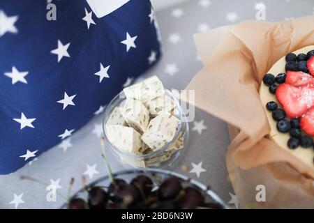 Halva pistachio on white background. Beautiful design. Stock Photo