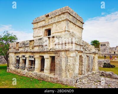 Tulum Mexicomayan temple ruin Stock Photo