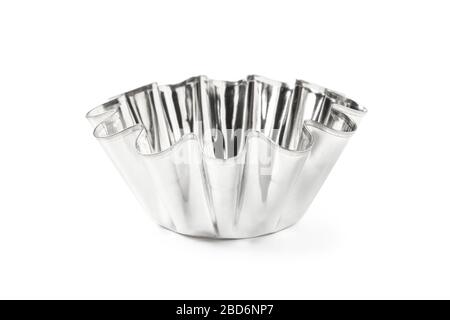 The round shape of the utensils for baking isolated on white Stock Photo