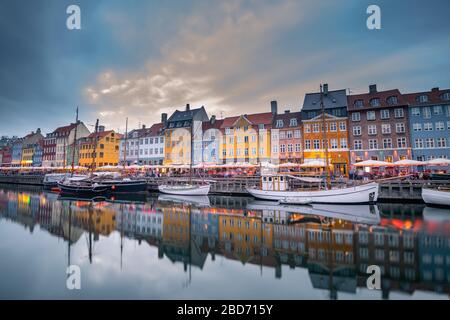 Beautiful Copenhagen city in Denmark Stock Photo