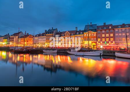 Beautiful Copenhagen city in Denmark Stock Photo