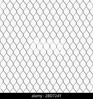 chain link fence seamless pattern Stock Vector