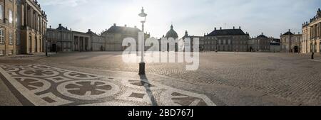 Amalienborg palace in Copenhagen, Denmark. Stock Photo
