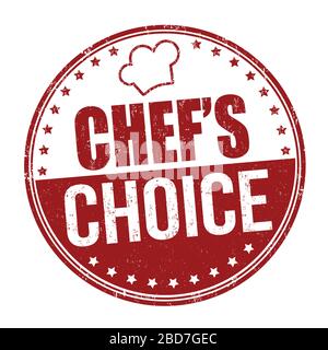 Chef's choice grunge rubber stamp on white background, vector illustration Stock Vector
