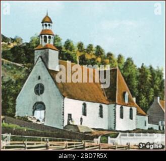 Francais Troisieme Et Derniere Eglise De Sainte Anne De Beaupre Avant L Inauguration De La Premiere Basilique En 1876 18 October 2013 10 57 14 Http Www Sanctuairesainteanne Org 5 2 Basilique Htm Unknown Author Stock Photo Alamy